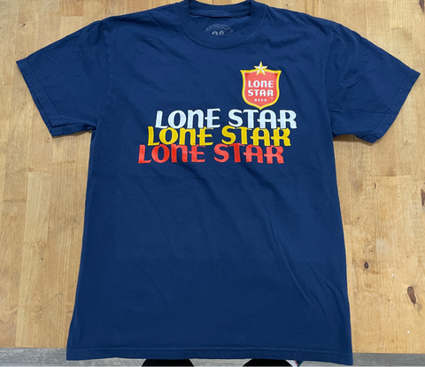 Three Lone Stars, Please Navy Tee