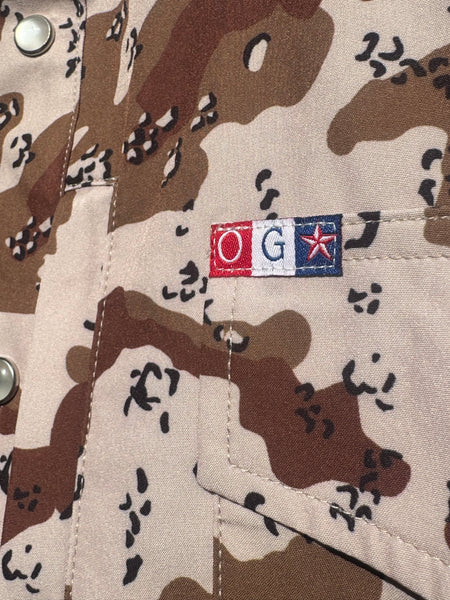 [Preorder] OG Lone Star Chocolate Chip Camo Pearl Snap