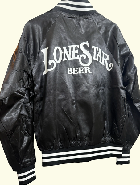 [PREORDER FALL '25] Black OG Lone Star Beer Bomber Jacket
