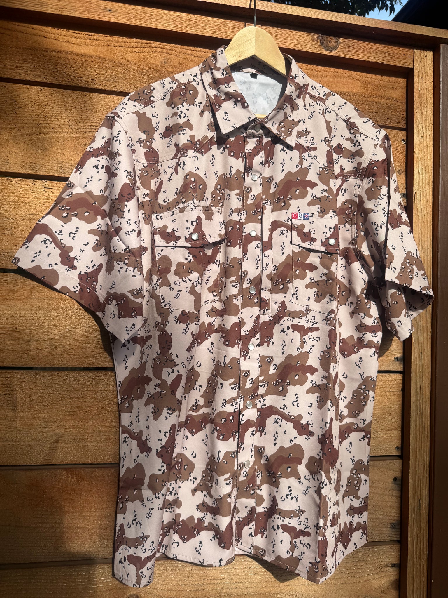 [Preorder] OG Lone Star Chocolate Chip Camo Pearl Snap
