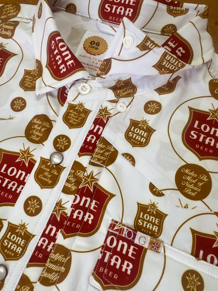 [Preorder] OG Lone Star Beer Short Sleeve Pearl Snap