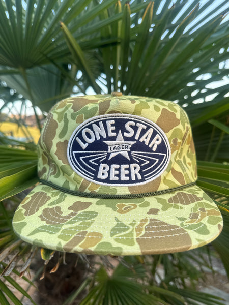 [Preorder] OG Lone Star Beer Frogskin Camo Hat