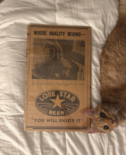 Full Page Foundational Lone Star Beer Ad