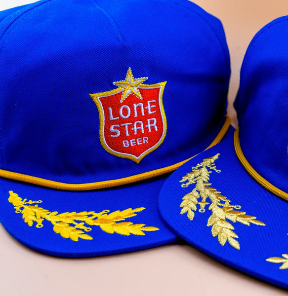 Blue & Yellow Lone Star Captain’s Cap