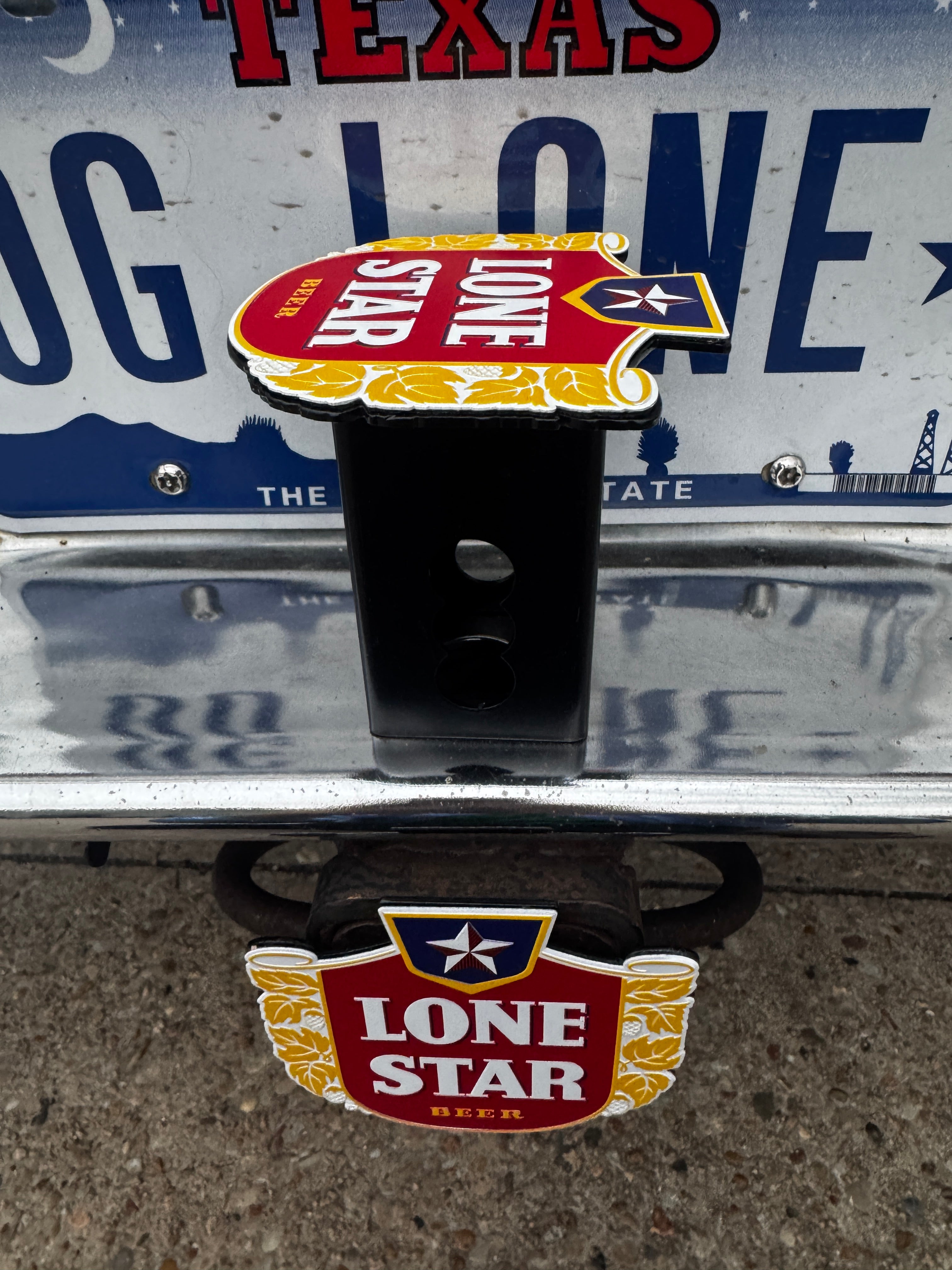 Lone Star Beer Truck Tow Hitch Cover