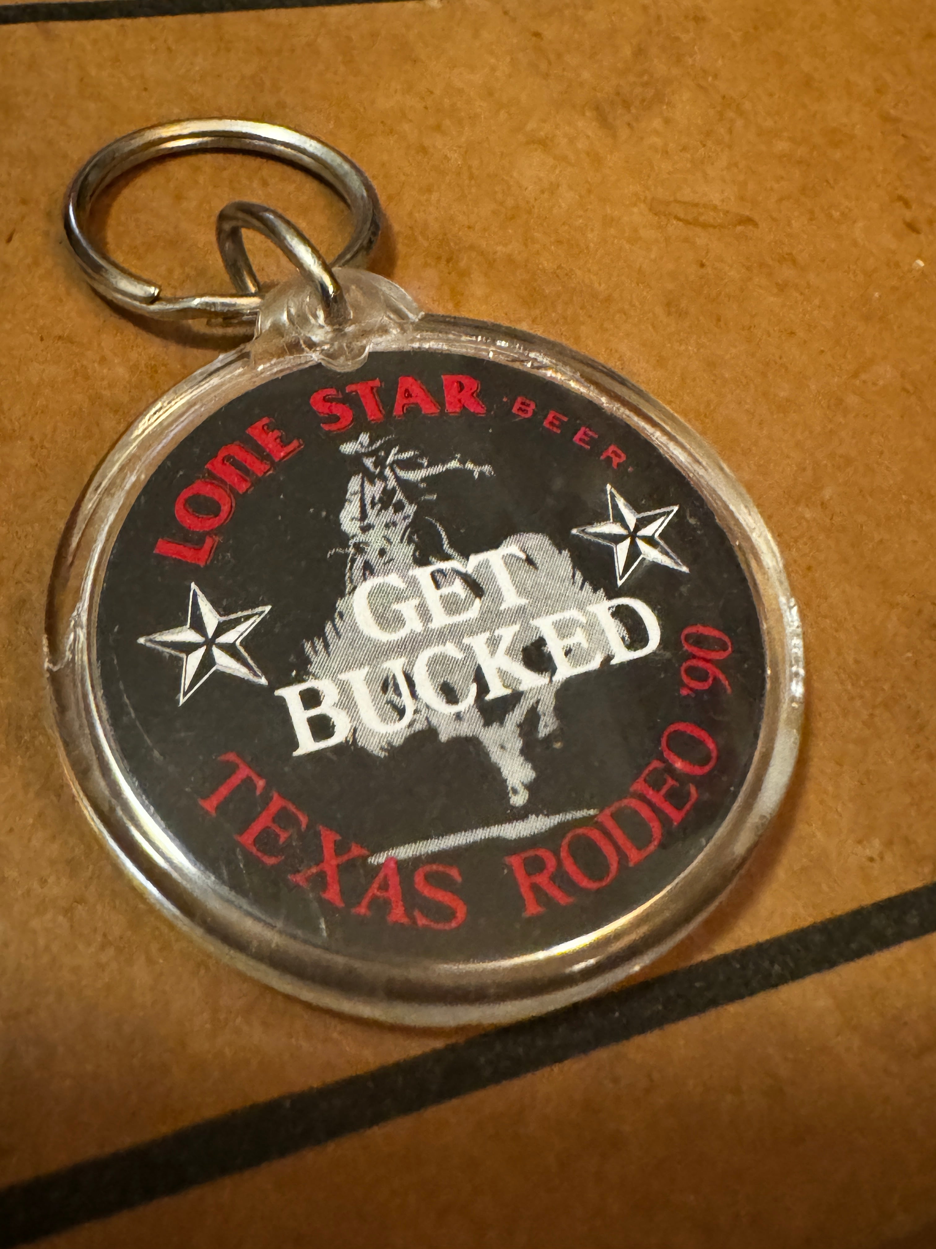 1990 Get Bucked Rodeo Keychain