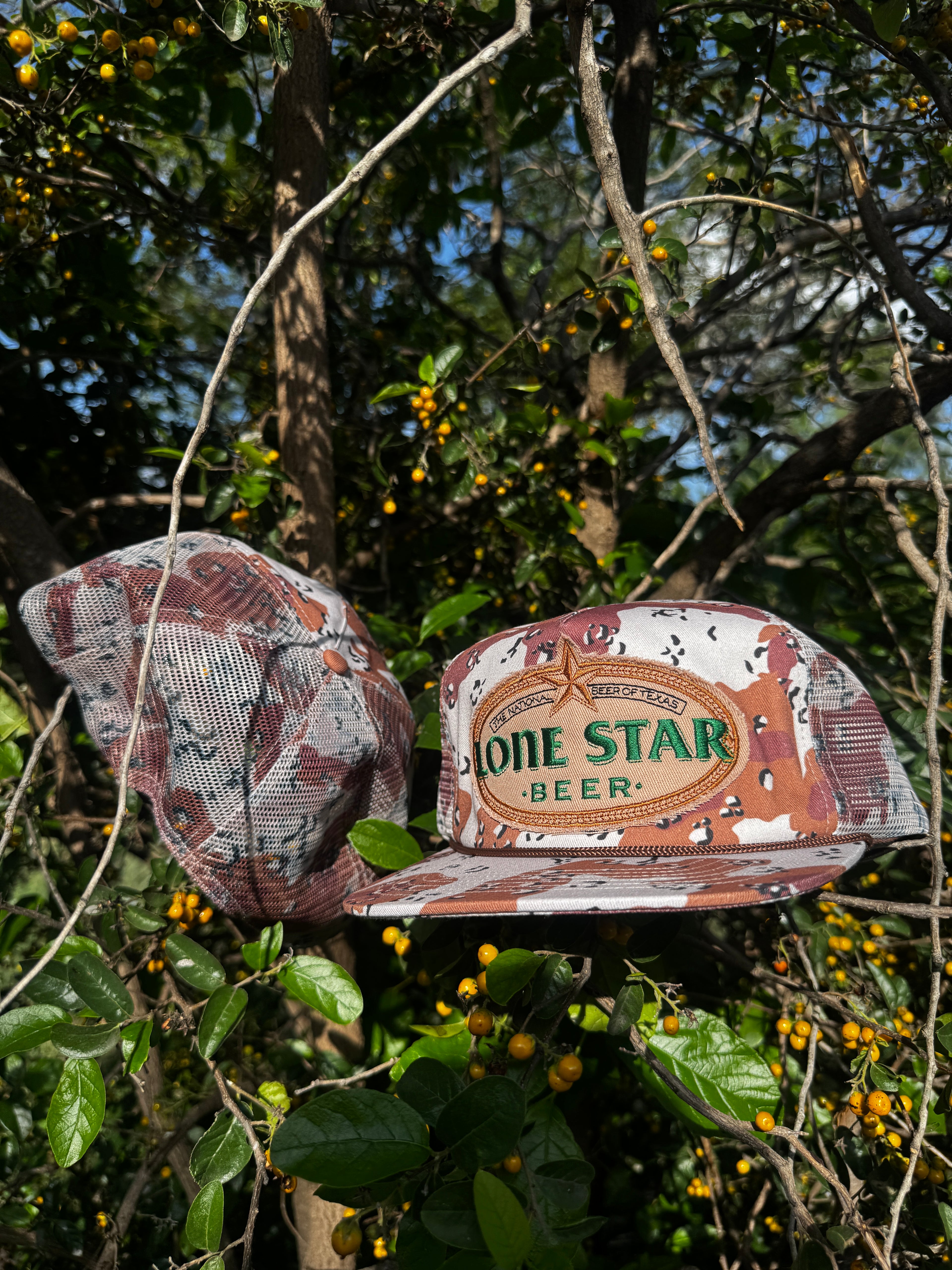 [Preorder] Mesh + Cotton Chocolate Chip Camo OG Lone Star Cap