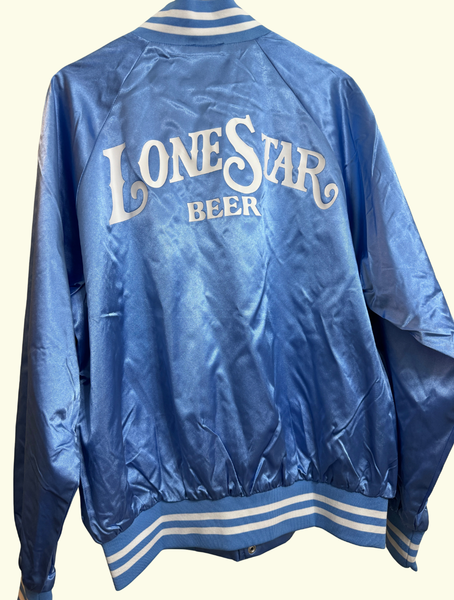 [PREORDER FALL '25] Sky blue OG Lone Star Beer Bomber Jacket