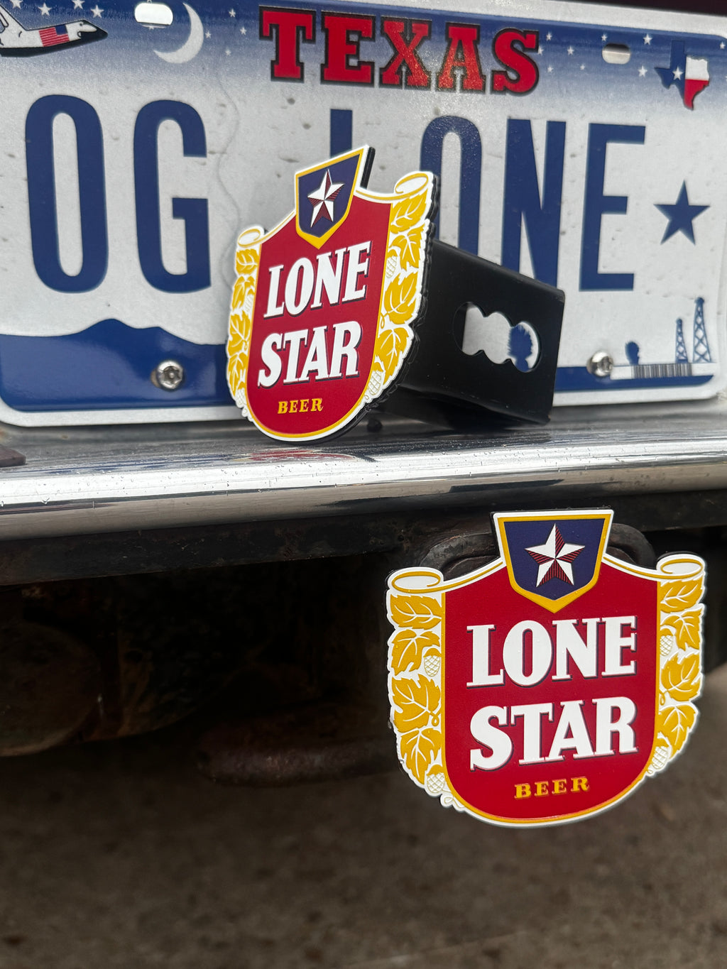 Lone Star Beer Truck Tow Hitch Cover
