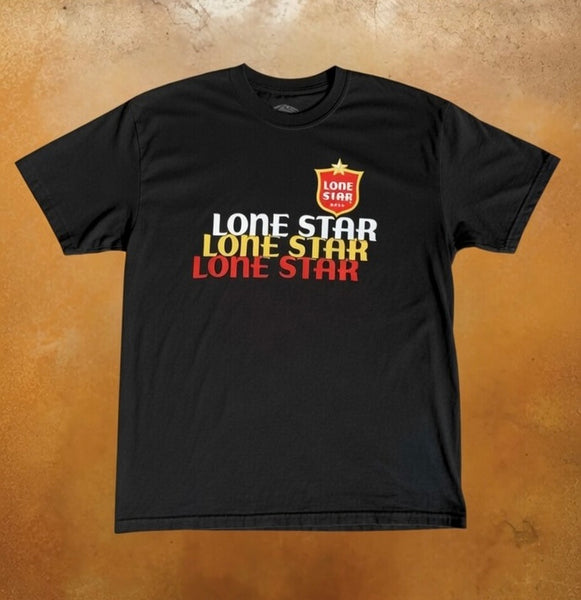 [Preorder] Black Three Lone Stars, Please Tee