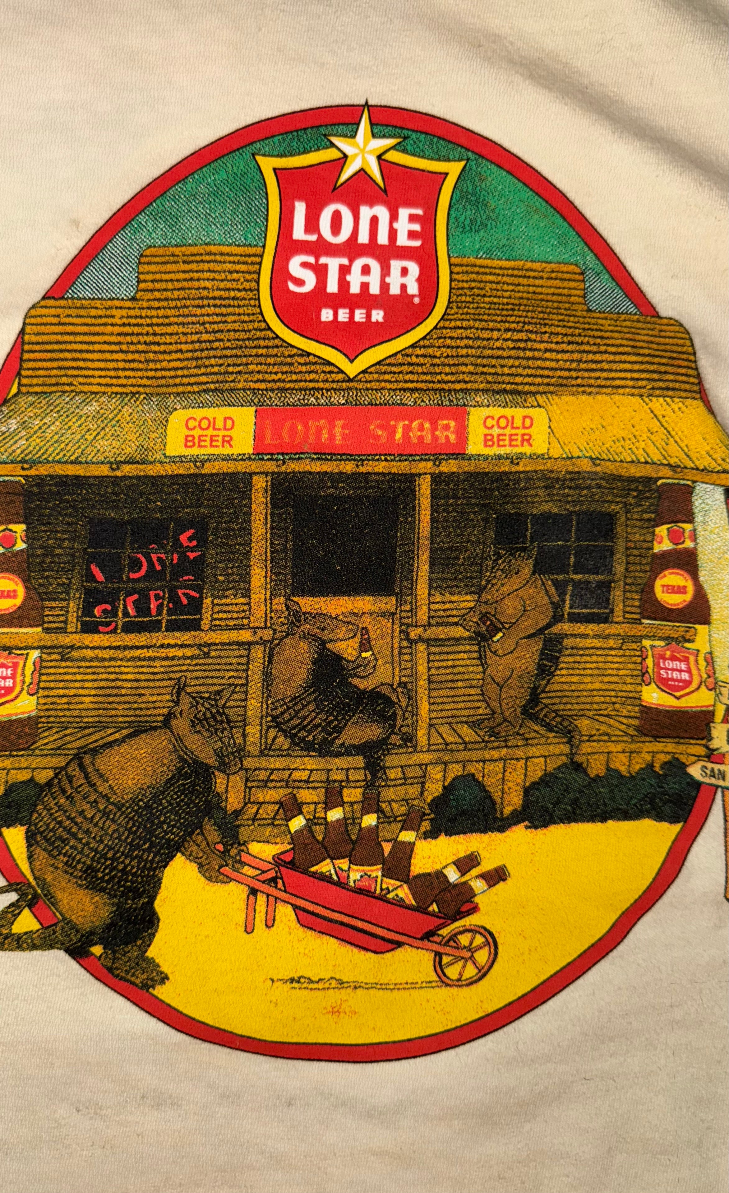 "Armadillo Country Store" Lone Star Beer T-Shirt