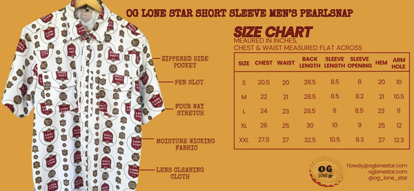 [Preorder] OG Lone Star Beer Short Sleeve Pearl Snap