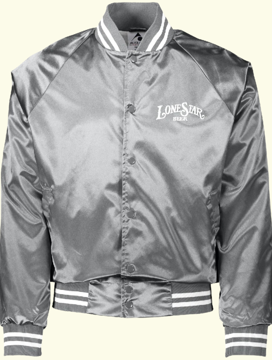 [PREORDER FALL '25] Silver OG Lone Star Beer Bomber Jacket