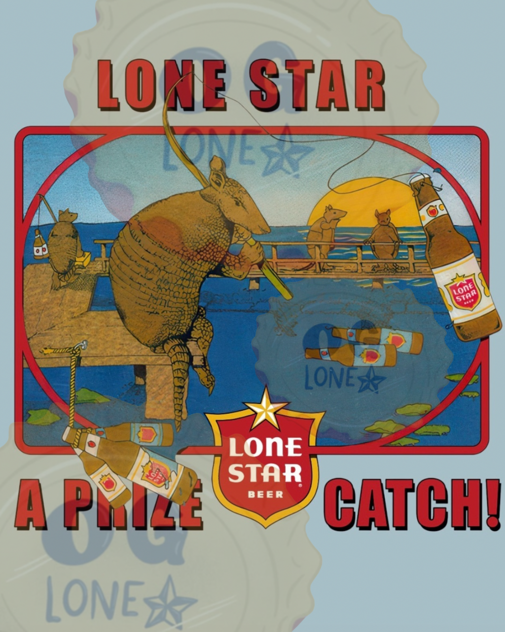 "A Prize Catch" Lone Star Beer T-Shirt