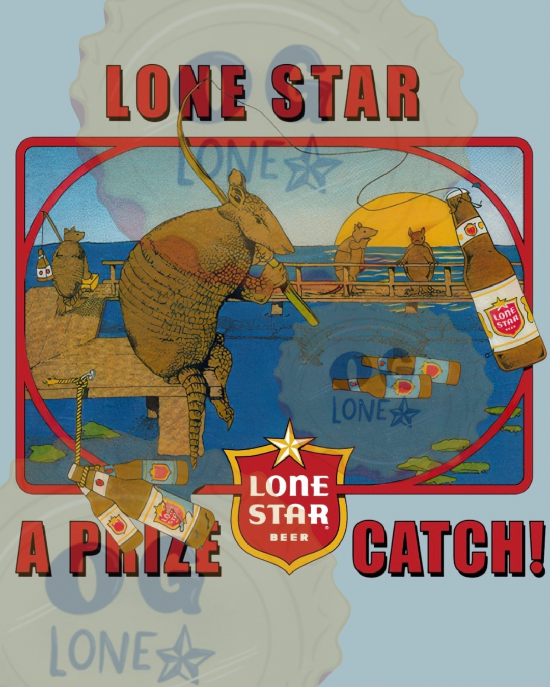 "A Prize Catch" Lone Star Beer T-Shirt