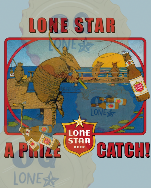 "A Prize Catch" Lone Star Beer T-Shirt