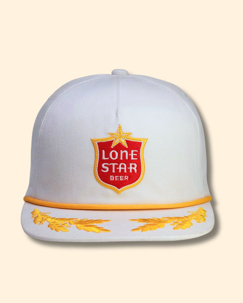 White & Yellow Lone Star Captain’s Cap