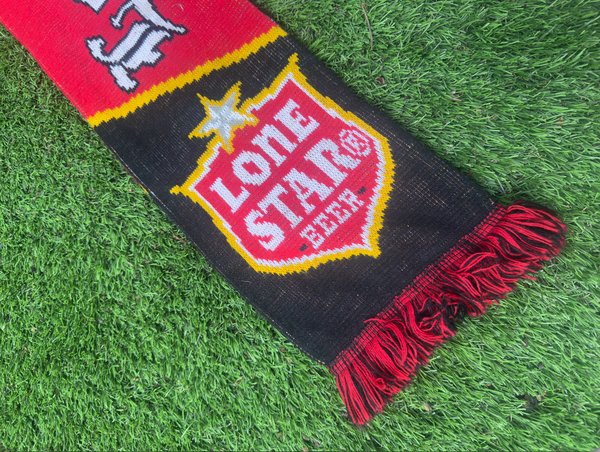 Lone Star Beer Soccer Scarf for Austin Casuals [Made in England]