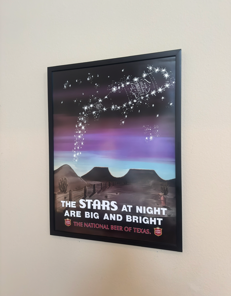 Lone Star Beer Original Constellation "Stars at Night" Print