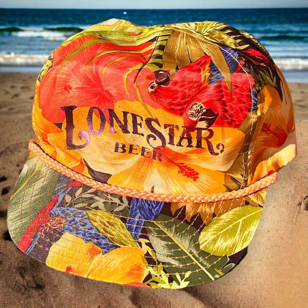 Tropical Parrot Lone Star Beer Hat