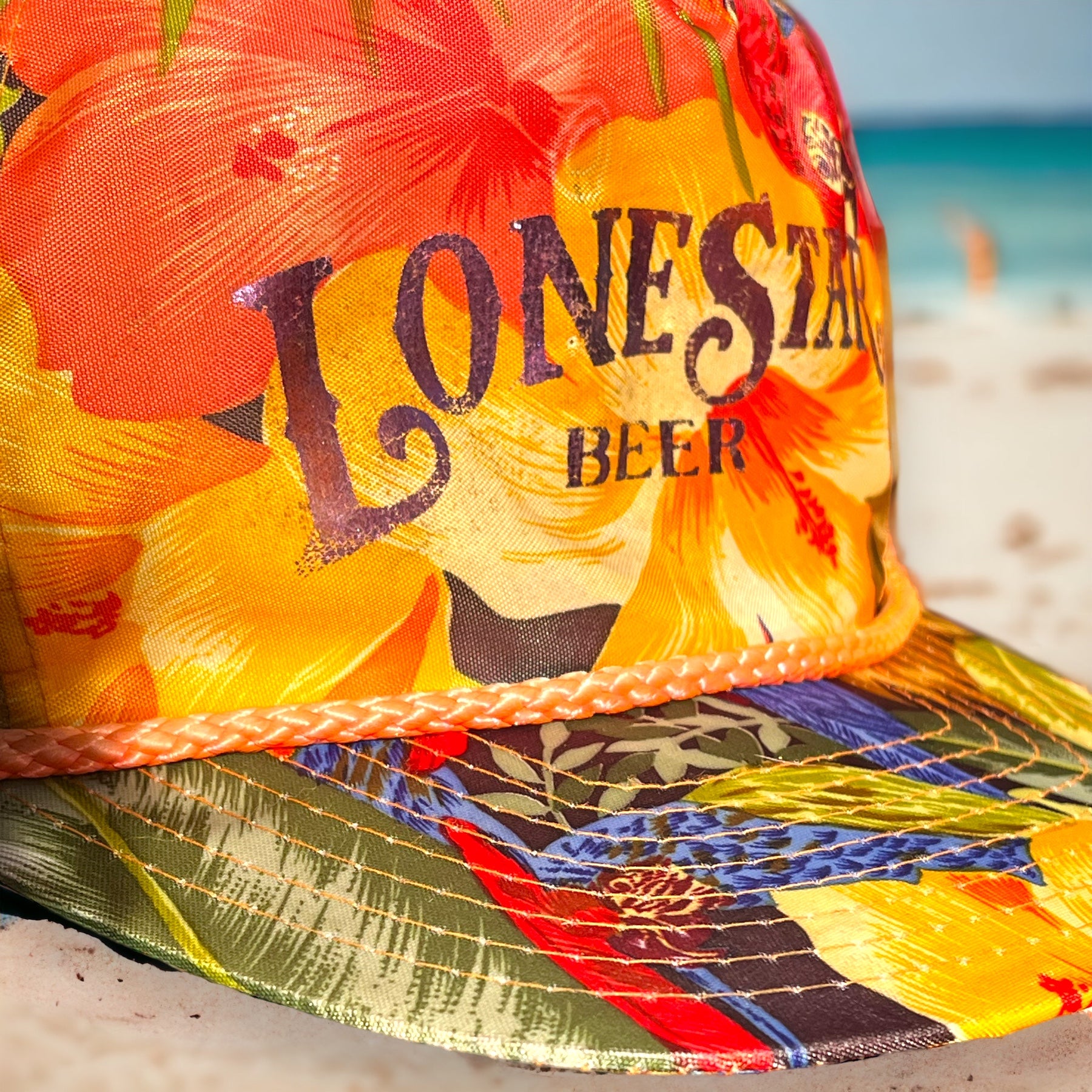 Tropical Parrot Lone Star Beer Hat