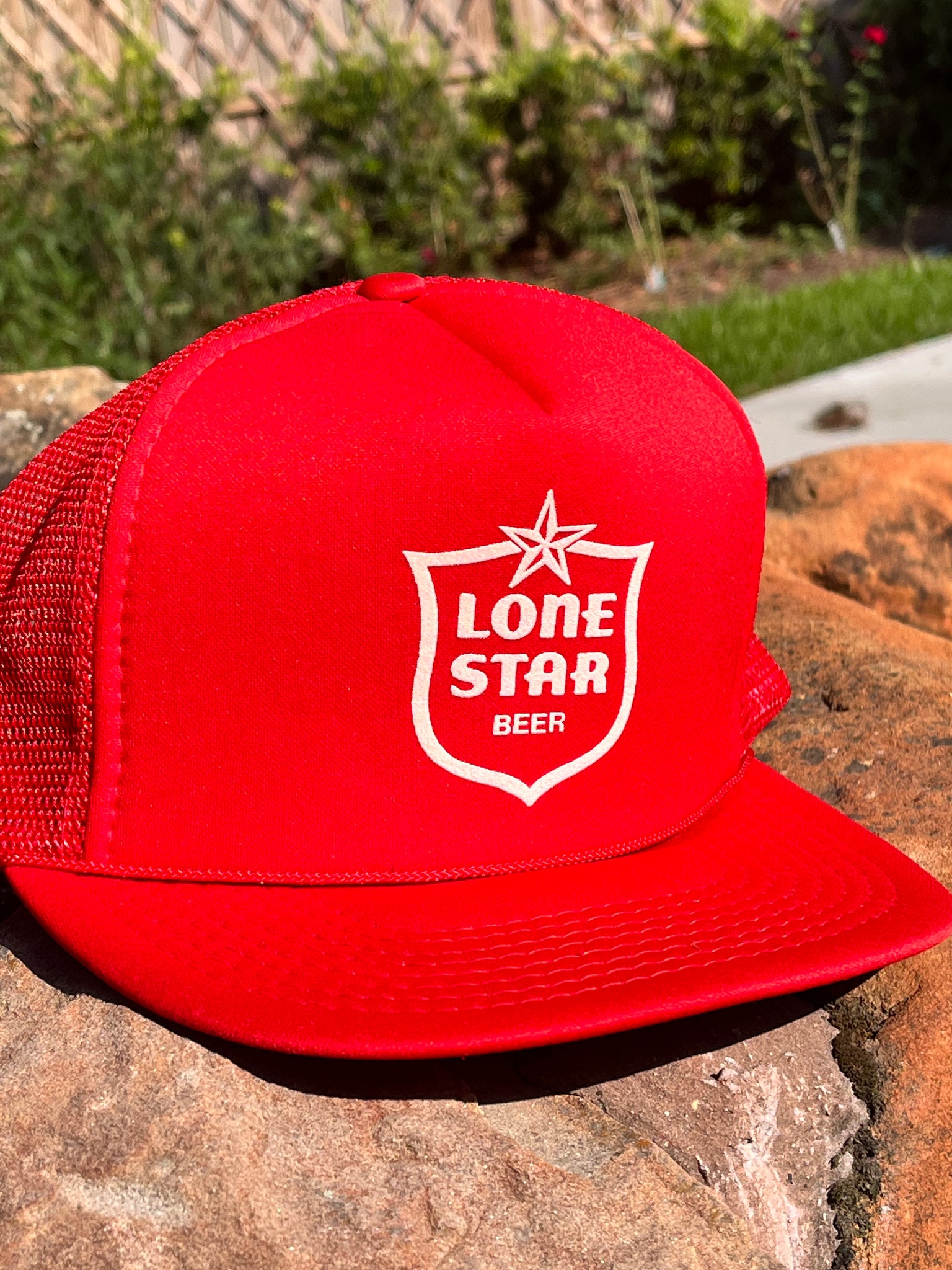 Vintage 80’s Lone Star Red Trucker Hat
