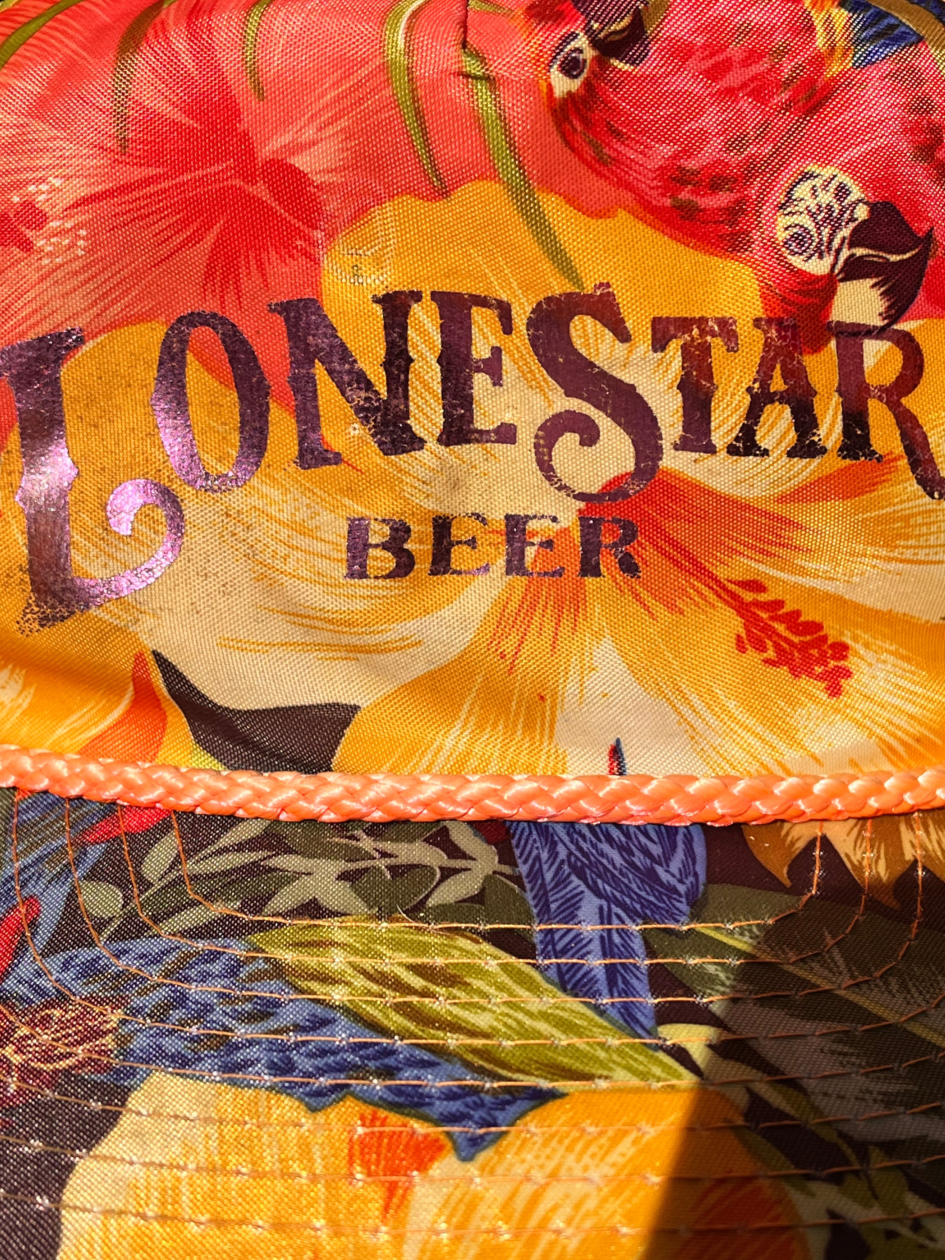 Tropical Parrot Lone Star Beer Hat