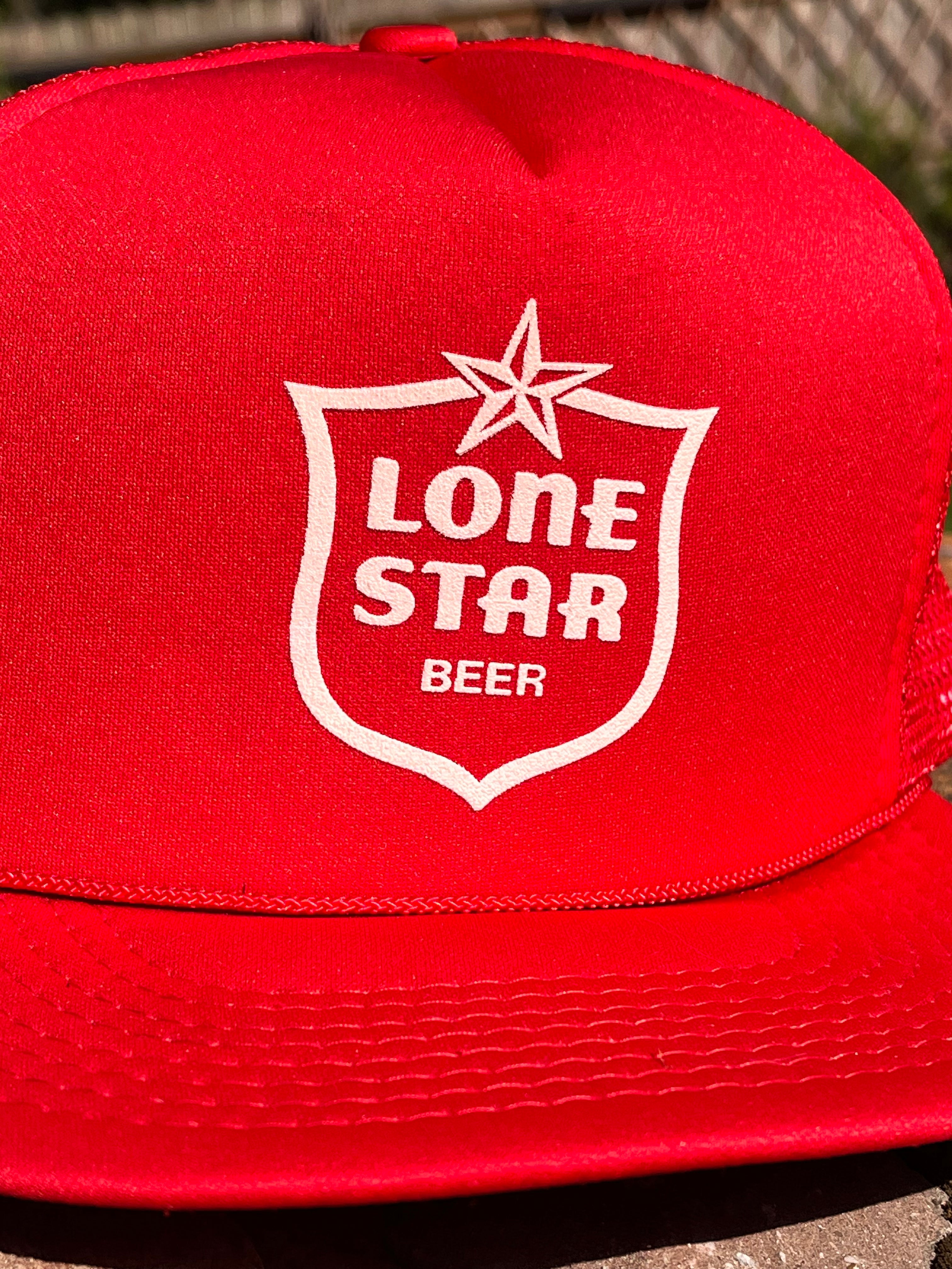 Vintage 80’s Lone Star Red Trucker Hat