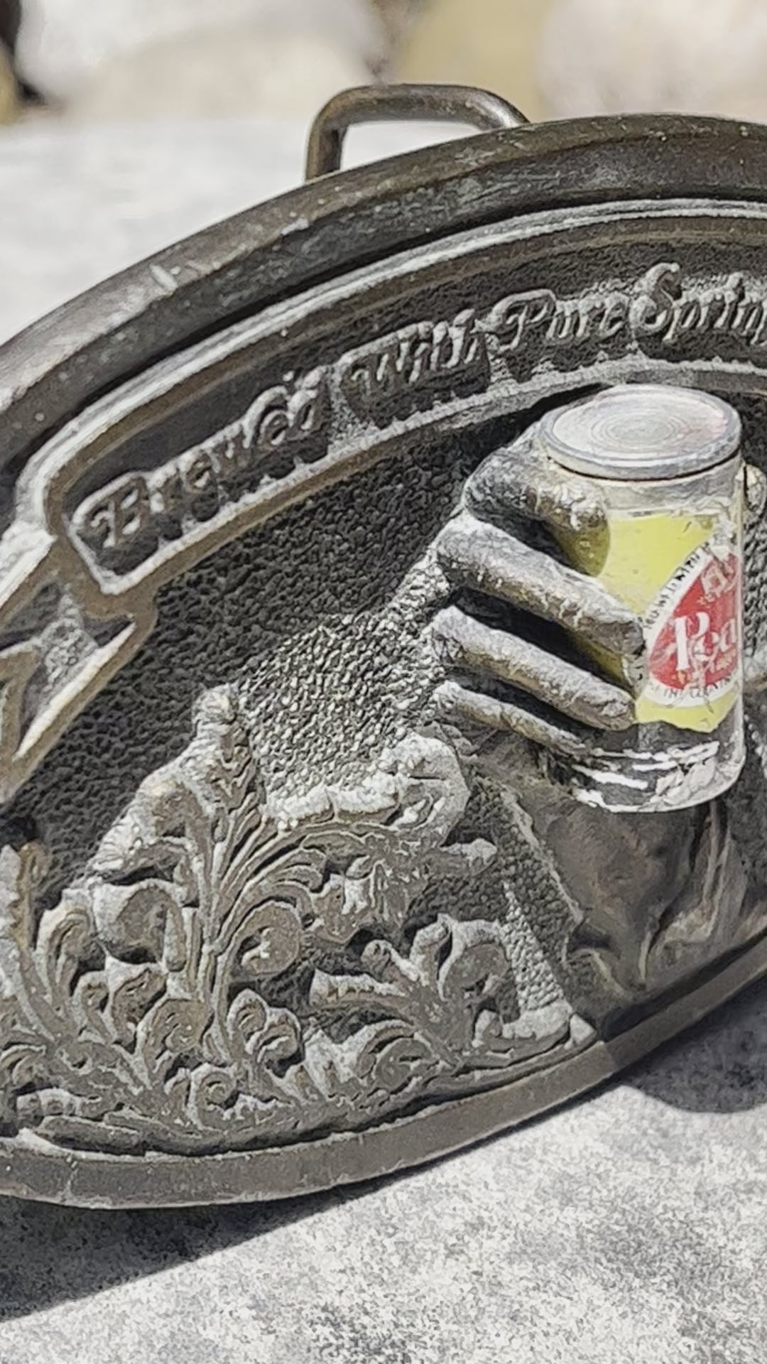 Pearl Beer 4D Belt Buckle