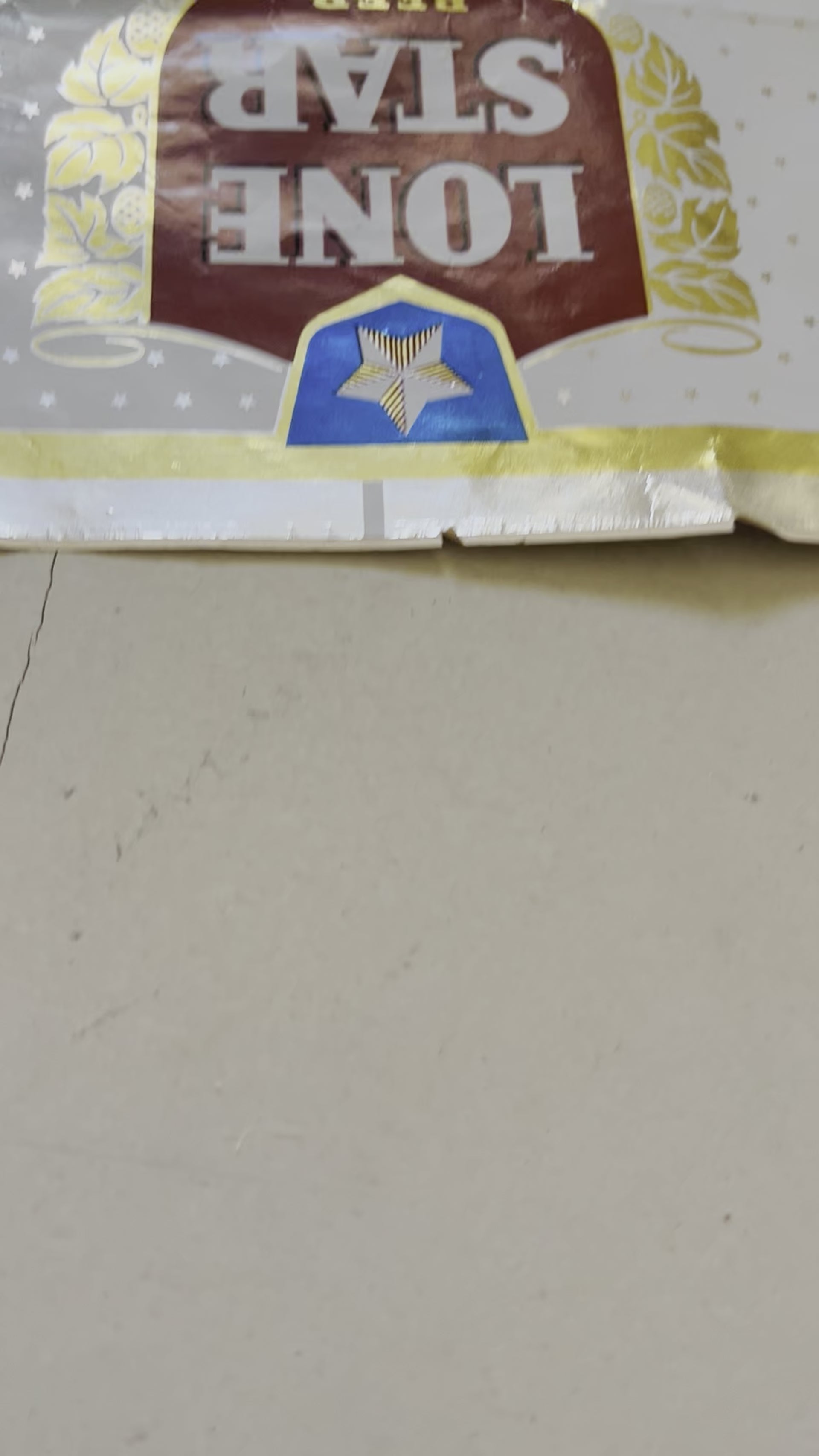 Sheet of 1953 Lone Star Quartsize Bottle Labels