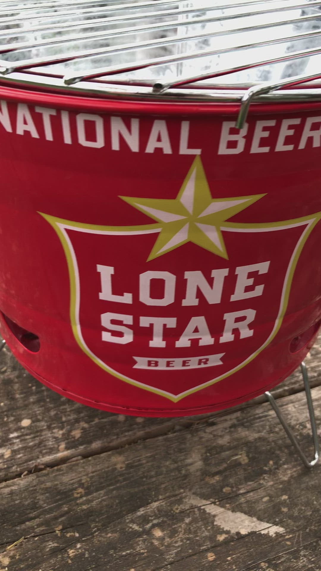 Lone Star Armadillo Bucket Grill