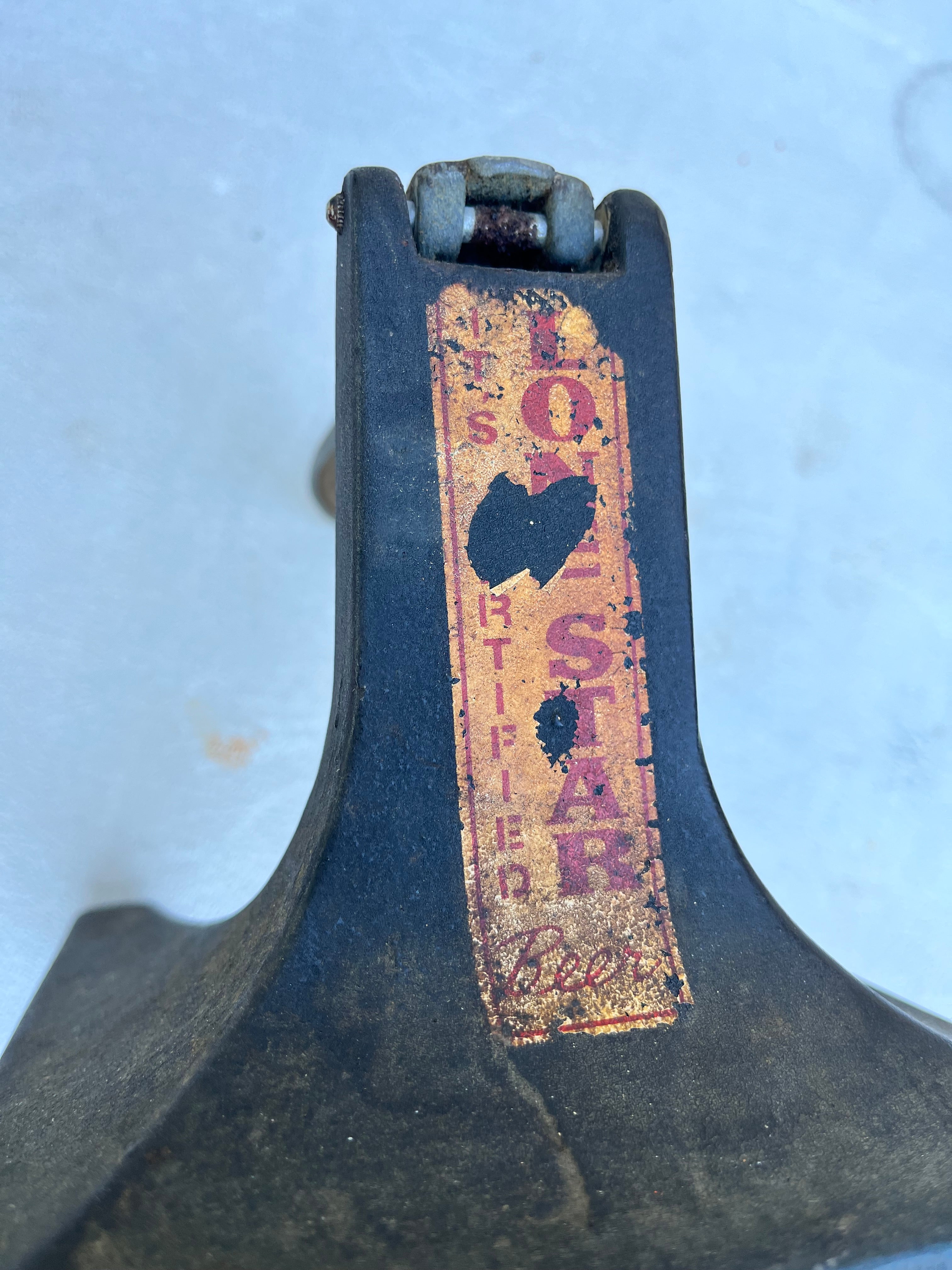 Post-war Lone Star Beer Can Crusher