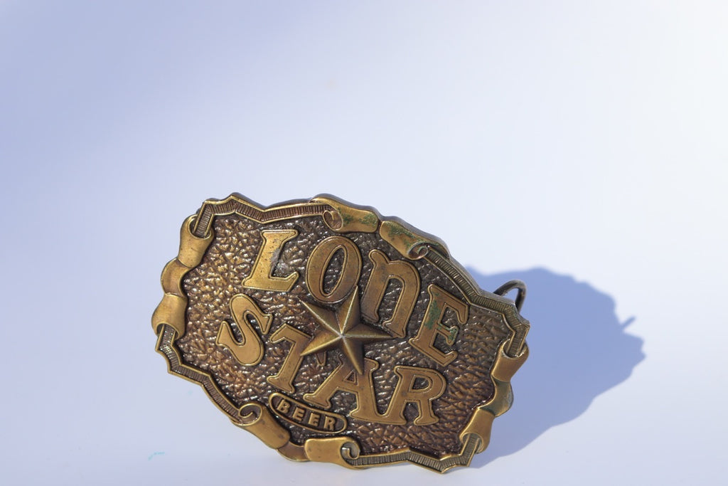 Lone Star Brass Bottle Opener and Buckle