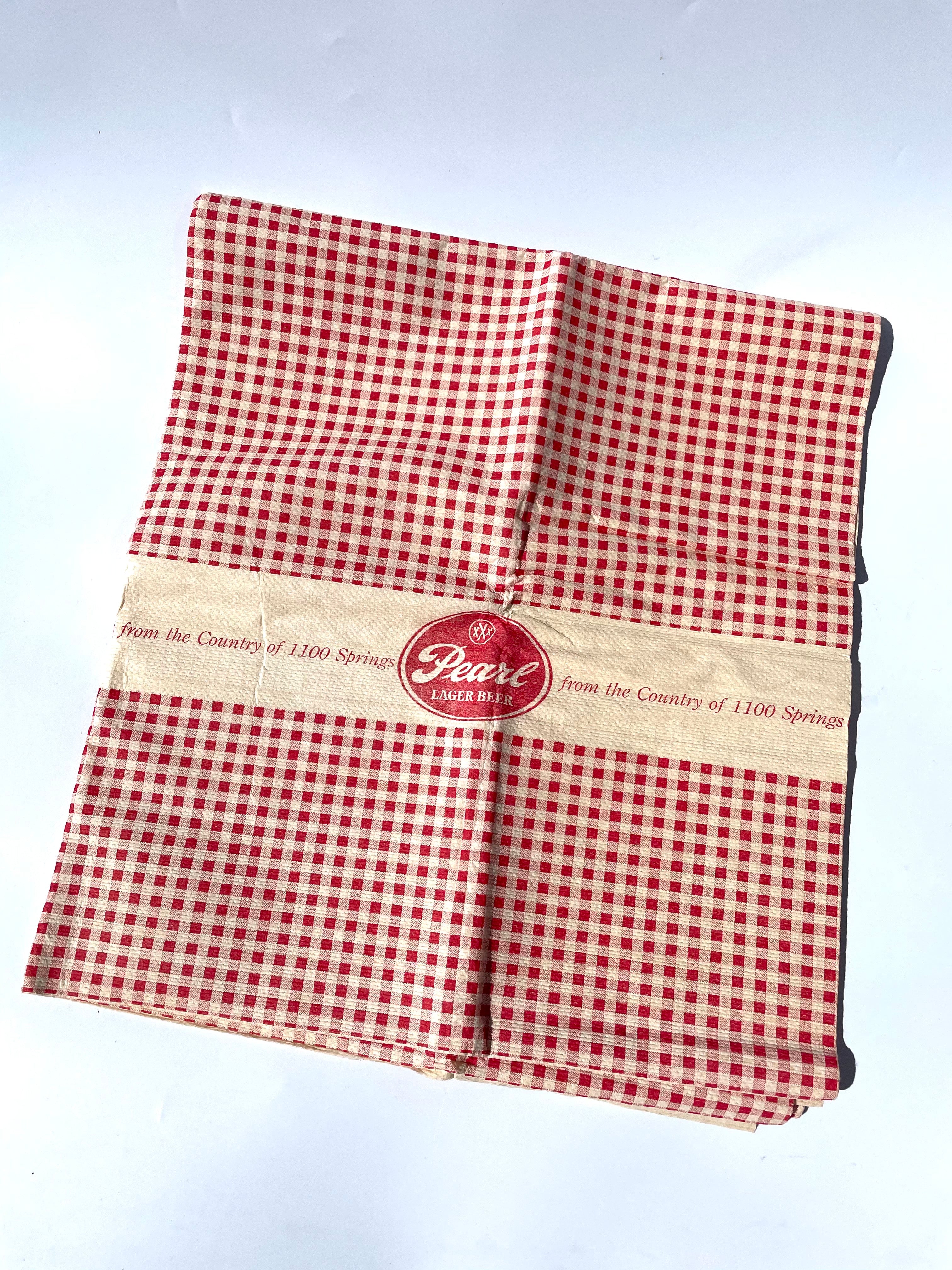 60’s Pearl Beer Barbecue Tablecloth