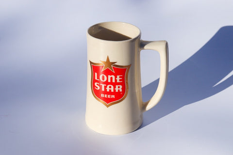 1986 Lone Star Tall Ceramic Beer Mug