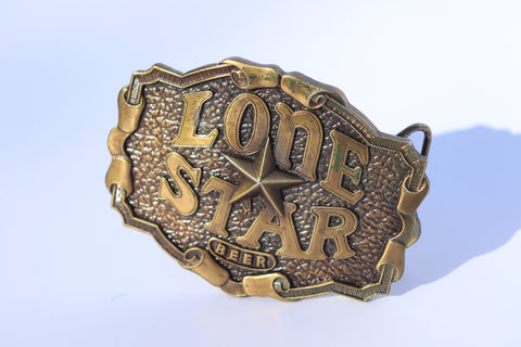 Lone Star Brass Bottle Opener and Buckle