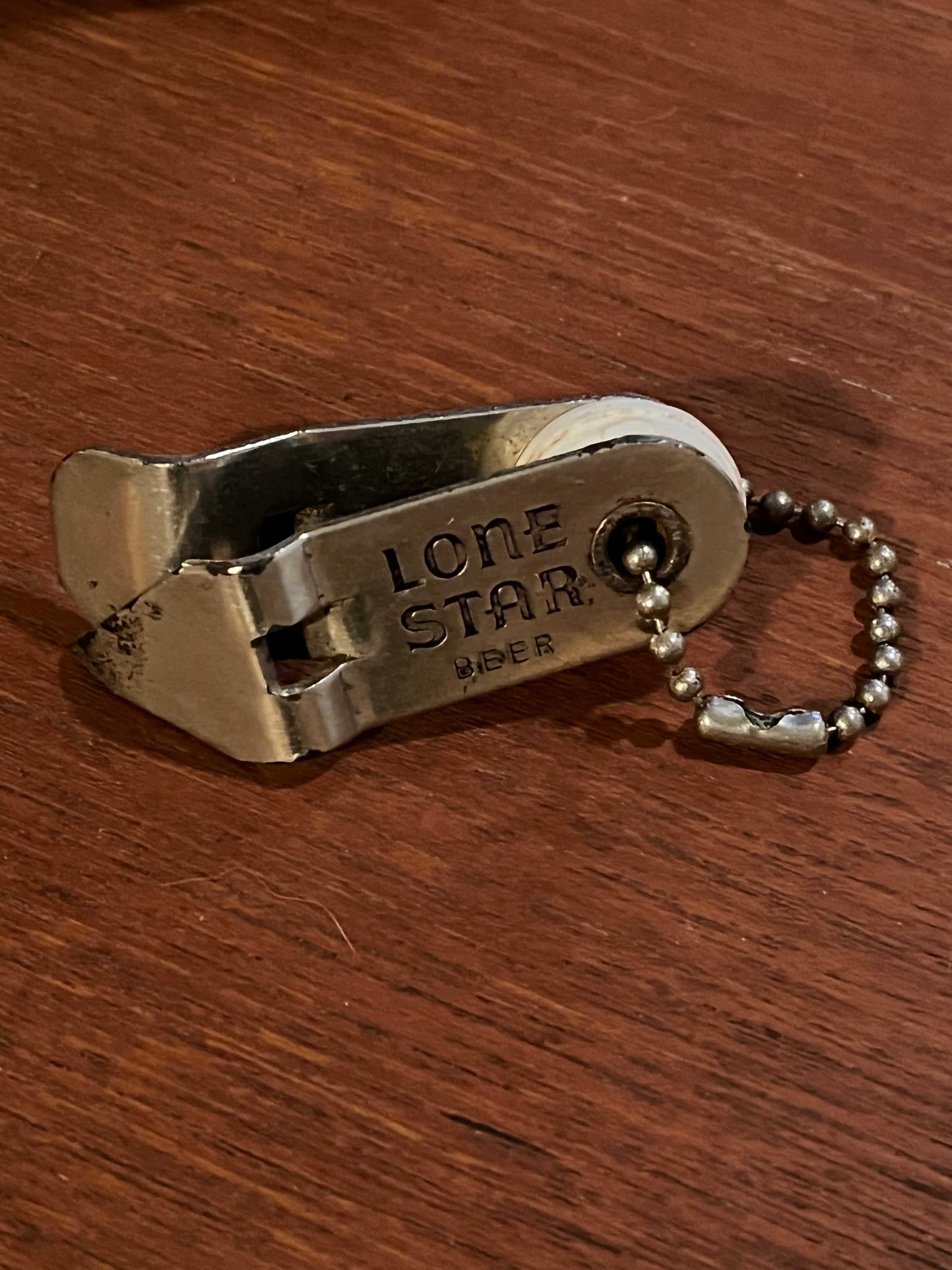 70’s Lone Star Church Key/Bottle Opener Keychain