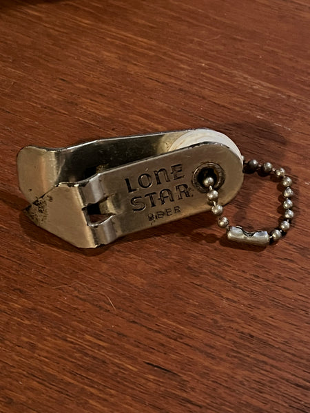 70’s Lone Star Church Key/Bottle Opener Keychain