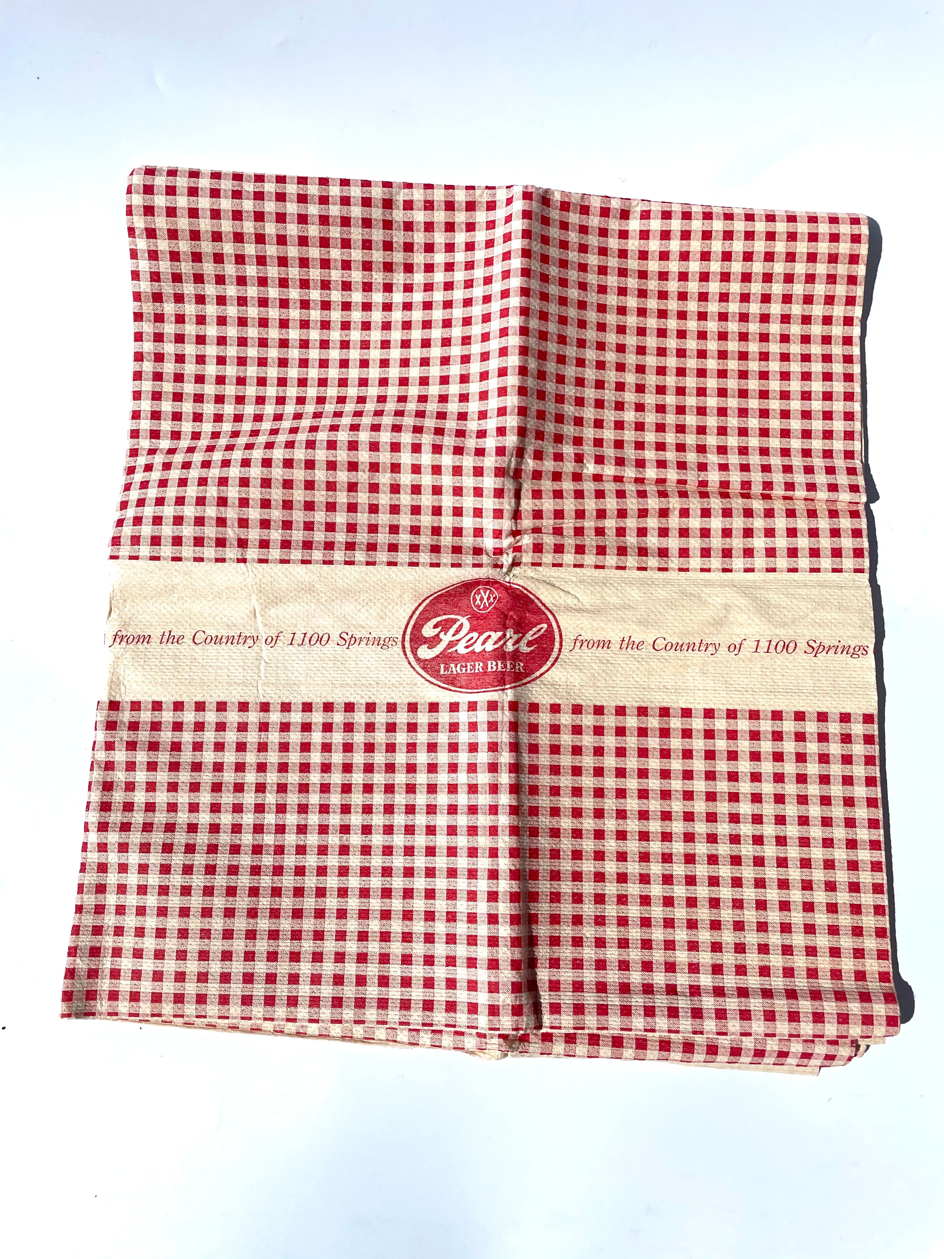 60’s Pearl Beer Barbecue Tablecloth