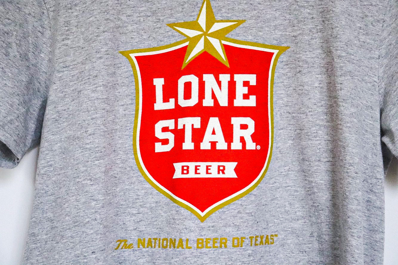 Lone Star Modern Shield Gray T-shirt