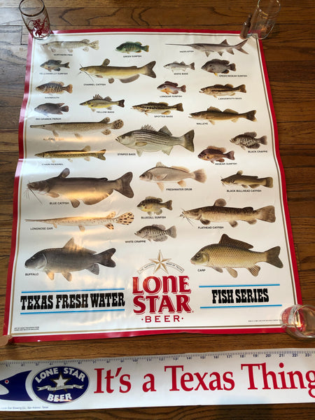 1988 Lone Star Freshwater Fishing Poster