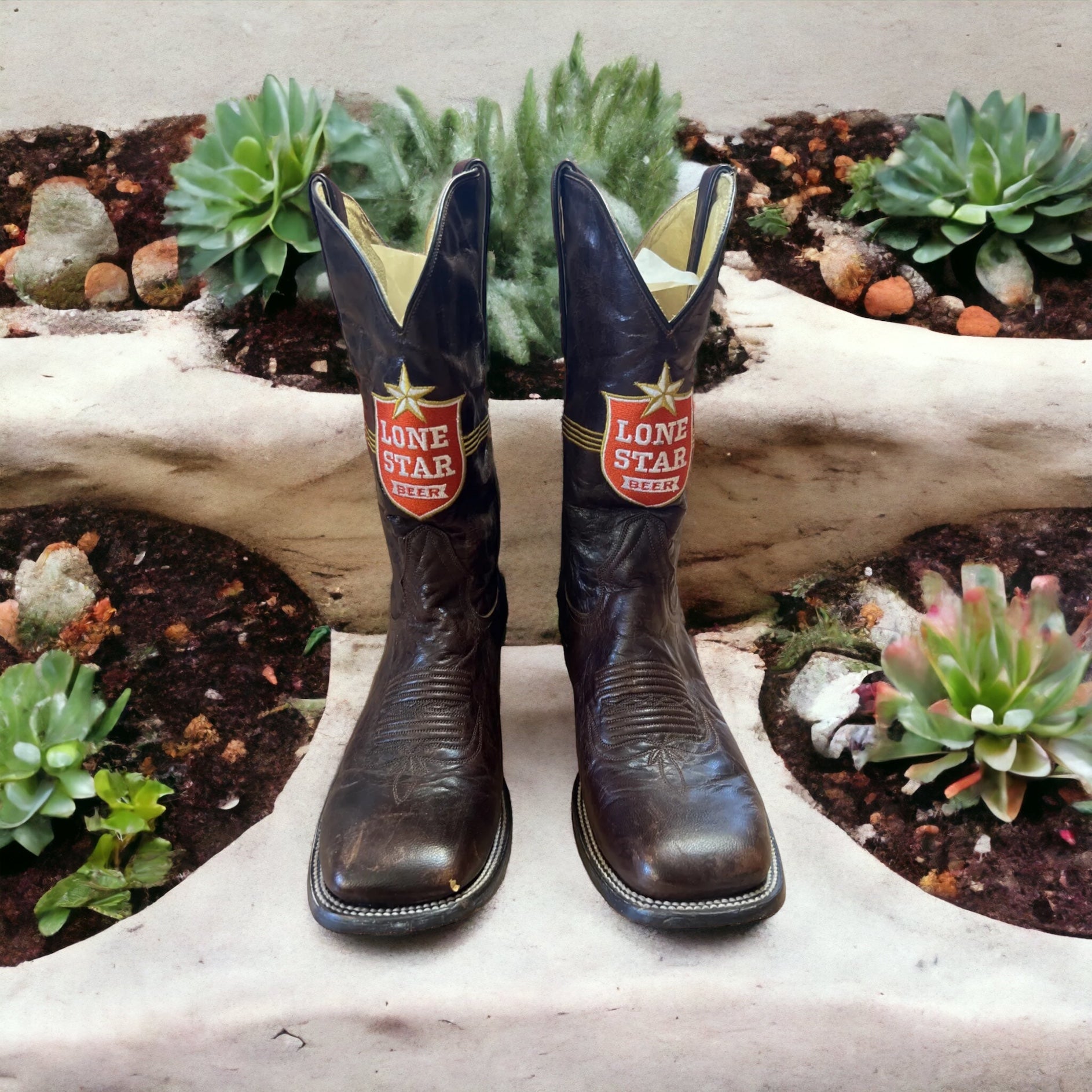 Lone Star Beer Cowboy Boots Men’s Size 12