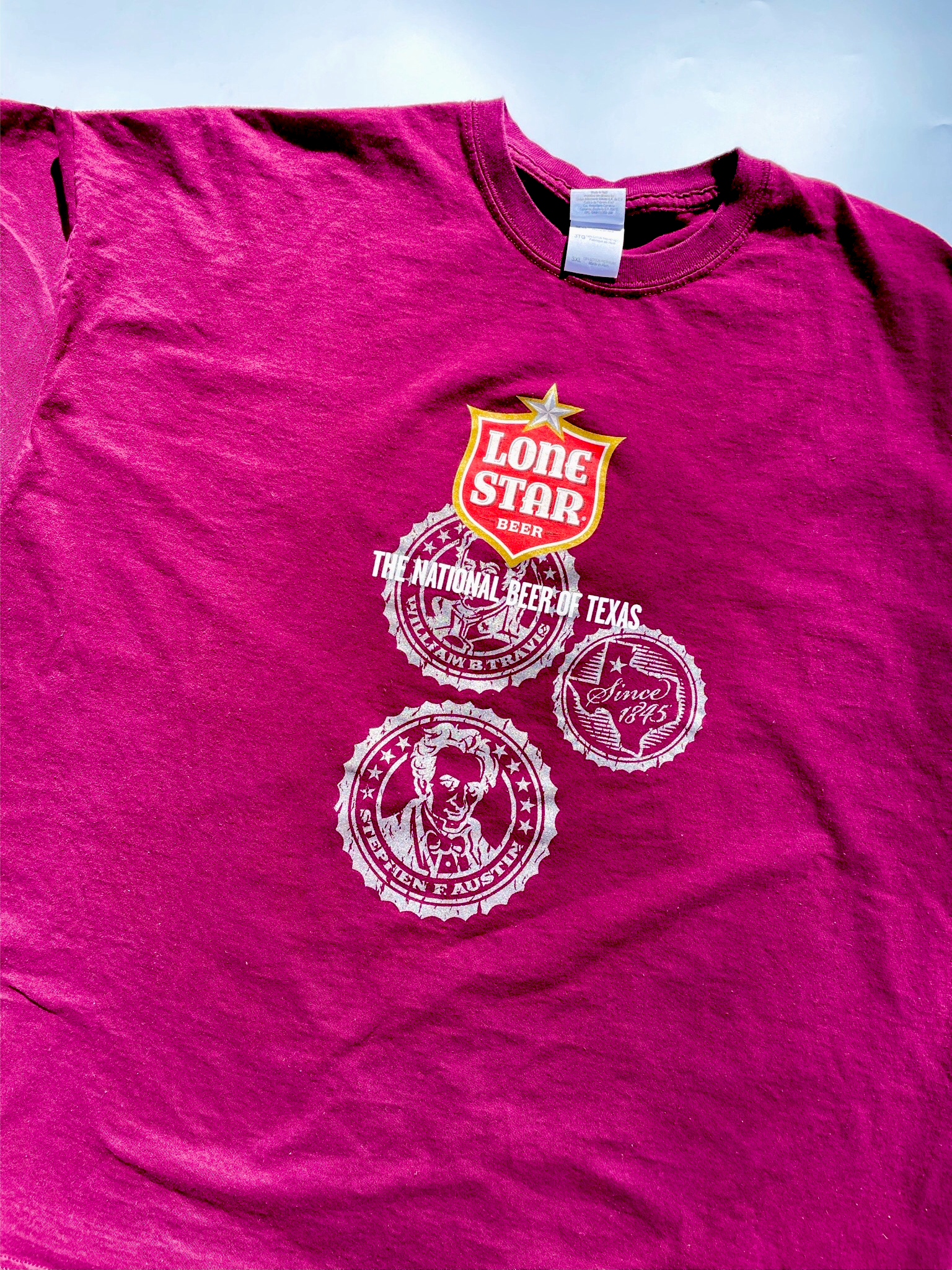 3XL Lone Star Statesmen Maroon Shirt