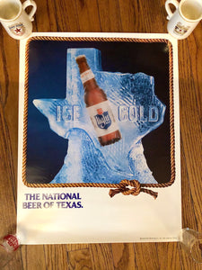 Lone Star Ice Cold Poster