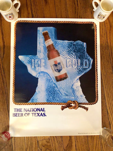 Lone Star Ice Cold Poster
