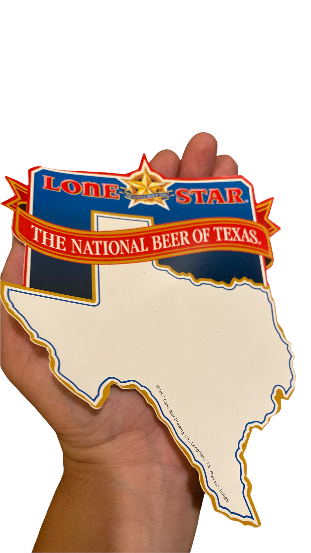 90’s Lone Star Window Cling / Sticker