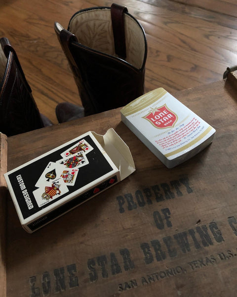 80’s Lone Star Beer Can Shaped Playing Cards