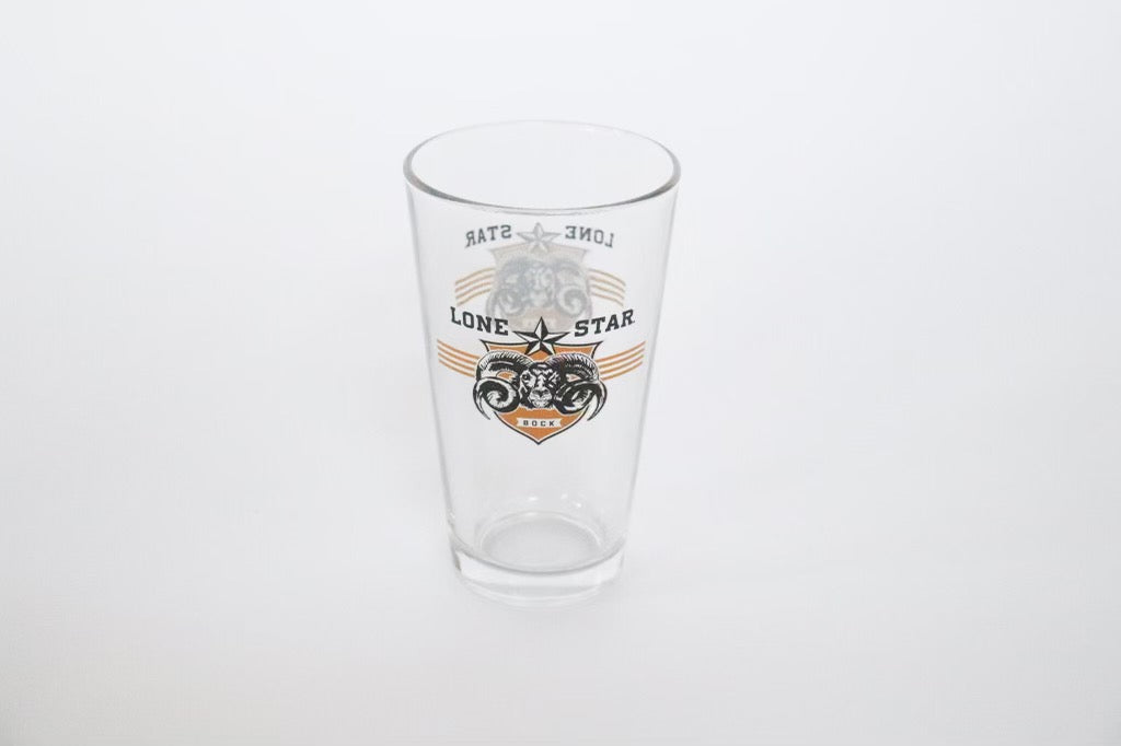 Lone Star Bock Pint Glass