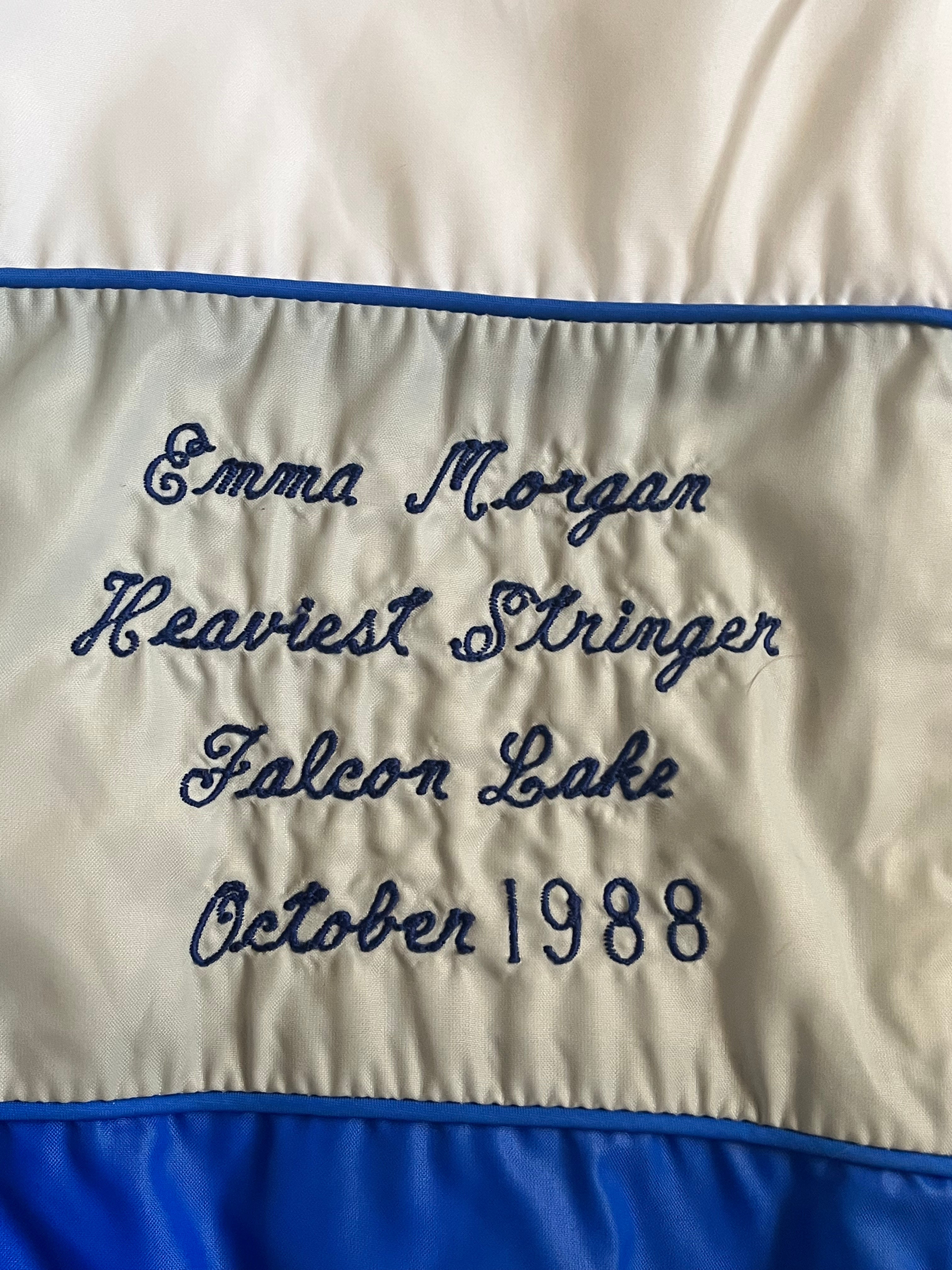 Large Lone Star Light Embroidered Heaviest Stringer Prize Windbreaker