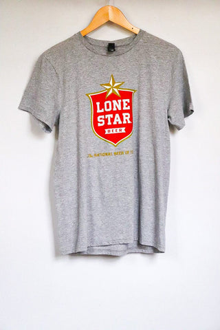 Lone Star Modern Shield Gray T-shirt